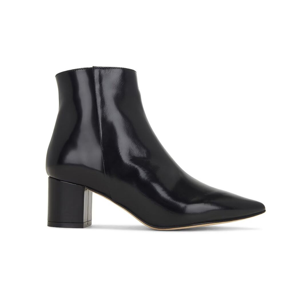 SALE! NWT L'AGENCE Jeanne II Patent Black Ankle Booties
